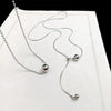 Personality Design Silver Color Stainless Steel Beaded Ball Pendant Necklace for Women Double Layer Hip Hop Rock Chokers Jewelry - Image 5