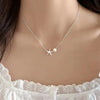 Silver Irregular Starfish Pearl Pendant Choker Necklace For Women Classic Jewelry Summer Accessories Gift - Image 1