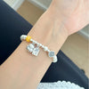 Silver Bracelet Red Persimmon Beaded Elastic Lucky Good For Woman Girl Jewelry Gift - Image 13