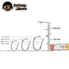 Titanium Nose Ring Piercing 8/10/12mm Nose Ring D Shape Segment Clicke Cartilage Tragus Helix Industrial Piercing Body - Image 2