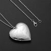 Silver Color Love Heart Photo Frame Pendant Necklace For Women I Love You Flower Pattern Heart Openable Locket Necklace Jewelry - Image 25