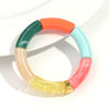 Chunky Acrylic Bead Stretch Bracelet in Multicolor Designs - Image 8