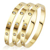 Stainless Steel Enamel Bangle in 4 mm or 6 mm Width - Image 9