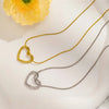 Dainty Gold Color Heat Love Pendant Collar Necklace Stainless Steel Jewelry Gift for Her - Image 4