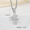 A-Z Silver Color Zircon Letter Initial Necklace Crystal Letter Necklace for Party Birthday Jewelry Gift - Image 5