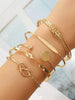 11 Bohemian Pearl Crystal Heart shaped Unlimited Logo Women's Bracelet Vintage Elegant Gold Bracelet Set Holiday Jewelry Mul - Image 7