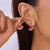 Christmas Tree Zircon Star Silver Color Stud Earrings For Women Santa Claus Asymmetrical Earrings Jewelry Xmas Gift - Image 8