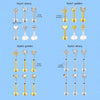 Six-Piece Stainless Steel Labret Piercing Stud Set with 1.2 x 8 mm Bar - Image 11