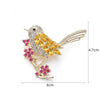 Magpie Brooch Cute Bird Flower Enamel Rhinestone Corsage Pin Clothing Accessories Jewelry - Image 23