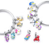 Silver 12 Zodiac Signs Fluorescent Twelve Constellations Star Sign Beads Charms fit Bracelet Neckalce Charm Pendant - Image 4