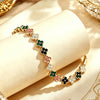 Colorful Zircon Lucky Four-Leaf Flower Bracelet for Women Flower CZ Stone Gold Plated Tennis Bracelet Fragrance Jewelry - Image 16