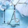26 English Letter Zircon Pendant Necklace Temperament Personality Necklaces Jewelry Gift - Image 43
