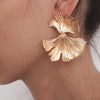 Geometric Gold Color Ginkgo Biloba Leaf Shape Drop Earring Creative Personality Simple Punk Woman Dangle Earring Jewelry - Image 28