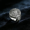 Silver Ring Retro Wolf Totem Thai Silver Ring Warrior Wolf Head Men's Ring - Image 4