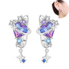 Silver Colorful Love Satellite Drop Earrings Women Earrings Charm Versatile Party Jewelry Gifts - Image 1