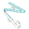 Cross Pendant Long Weater Chains Abs Imitation Pearl Virgin Mary Pendant Prayer Necklace For Women And Men - Image 2
