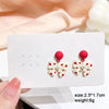 White Women's Dangle Earrings Blooming Flower Acrylic Enamel Butterfly Imitation Pearl Heart Hanging Earrings Elegant Brinc - Image 10