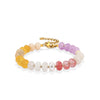 Colorful Stone Beads Chain Bohemia Stainless Steel Gold Color Metal Bracelets Jewelry Gift for Women - Image 18