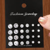 12 Pairs Of, Simple, Shiny, And Caring Zirconia Decorative Earrings Are Suitable For Gifts To Parties,And Couples - Image 2