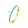 G&D Colorful Orange Enamel Bangles Bracelets for Women Party Gift Bangles Stainless Steel Jewelry - Image 11
