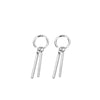 Silver Color Personality Long Pendant Earring Men Women Earrings Square Stick Earrings Cool Statement Earring - Image 6