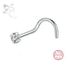 Crystal Nose Stud in L Shape I Shape or Screw 18G and 20G - Image 8