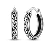 Small Hoop Earrings with Butterfly and Heart Motifs - Image 20