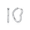 Heart and Hoop Earrings with Cubic Zirconia in Many Styles - Image 35