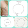 Dainty Silver 2 Layer Cubic Zirconia Anklet Gold Plated Summer Beach Jewelry Gift For Women Daily Birthday Gift - Image 8
