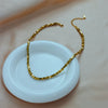316L Stainless Steel Necklace for Women Gold Color Chain Irregular Bead Charming Trends Simple Jewelry - Image 4