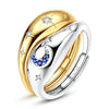 Gold Snake Adjustable Ring Silver Golden Letter A Free Heart Star Moon Open Rings For Women Jewelry Gift - Image 19