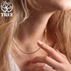Men's Silver Chains 1mm 2mm 3mm Snake Chains Necklace Jewelry For Women 40-75cm Long Chains Accessories - Image 6