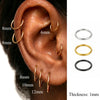 2/8PCS Seamless 316L Stainless Steel Nose Ring Hoop Earrings for Women Men Septum Helix Tragus Ear Piercing Jewelry Tiny 6-12mm - Image 1