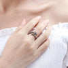 Korean Simple Couple Rings For Women Men Couple Goth Ring Punk Vintage Evil Wings Opening Finger Ring Jewelry Gifts - Image 5