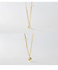 MODIAN 925 Sterling Silver Simple Round Zircon Pendants Trendy Gold Color Cross Link Chain Necklace For Women Fine Jewelry Gift
