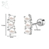 ZS 2pcs/lot Flower Shaped Stud Earrings 316L Stainless Steel Ear Studs Crystal Pearl Cartilage Earring Heart Ear Piercings 20G - Image 11