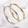 Hammered Textured Stainless Steel Bangle for Women Silver/Gold Color Openable Cuff Bracelet Wristband Minimalist Metal Jewelry - Image 7