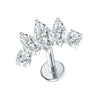 Stainless Steel Labret Piercing Stud with 16 Gauge and 1.2 x 8 mm Post - Image 28
