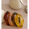 63mm Resin Thick Wrist Bracelet Bangle Autumn Winter Style Statement Jewelry Coffee Amber Champagne Pink - Image 2