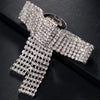 Stonefans Exquisite Crystal Large Bow Rings Wedding Finger Decoration Show Bling Rhinestone Open Ring for Women Engagement Gifts