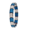 Women's Jewelry 9mm Width Itanlian Elastic Charm Bracelet Stainless Steel Bangle ST - Image 31