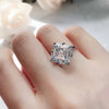 Square Cubic Zirconia Princess Ring in Multiple Sizes - Image 3
