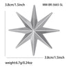 Classic Glossy Eight-pointed Star Brooches for Women Unisex Cross Star Pins Office Party Friend Gifts Jewelry Accessories - Image 8
