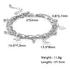 Bracelets Of Women Silver Color Stainless Steel Double Moon Chain Star Beads Bangles Minimalist Female Jewelry Accessories - Image 12