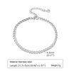 Silver Color Anklet Bracelets for Women Stainless Steel Layered Cuban Chain Herringbone Anklets Summer Beach Gift - Image 13