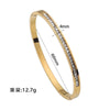 Stainless Steel CZ Bangle Bracelet for Women Silver Plated Clover Open Cuff Bangles No Fade Jewelry - Image 10
