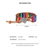 Bohemian Multicolor Emperor Stone Bracelet For Women 7 Chakra Stones Leather Rope Woven Bangle Man Wrist Jewelry - Image 6