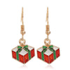 Christmas Tree Drop Earrings Small Bell Snowflake Earings for Women Cute Bowknot Dangle Earring Year Gift - Image 24