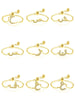 Silver Simplicity 26 Letters Zircon Ring For Women Engagement Wedding Jewelry - Image 4