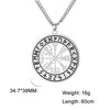 Viking Nordic 24 Rune Compass Pendant Necklace Stainless Steel Trinity Triquetra Hollow Witch Knot Symbol Amulet Jewelry Gift - Image 5